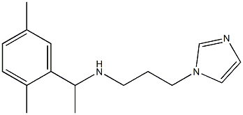 [1-(2,5-dimethylphenyl)ethyl][3-(1H-imidazol-1-yl)propyl]amine|