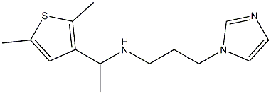 [1-(2,5-dimethylthiophen-3-yl)ethyl][3-(1H-imidazol-1-yl)propyl]amine 结构式