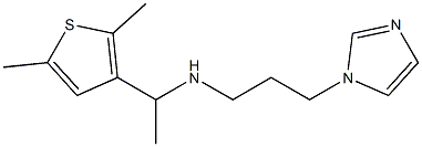 [1-(2,5-dimethylthiophen-3-yl)ethyl][3-(1H-imidazol-1-yl)propyl]amine Structure