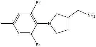 [1-(2,6-dibromo-4-methylphenyl)pyrrolidin-3-yl]methanamine