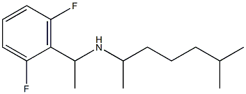[1-(2,6-difluorophenyl)ethyl](6-methylheptan-2-yl)amine Structure
