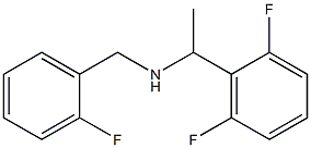 [1-(2,6-difluorophenyl)ethyl][(2-fluorophenyl)methyl]amine Structure