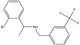 [1-(2-bromophenyl)ethyl]({[3-(trifluoromethyl)phenyl]methyl})amine