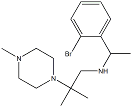 [1-(2-bromophenyl)ethyl][2-methyl-2-(4-methylpiperazin-1-yl)propyl]amine Structure