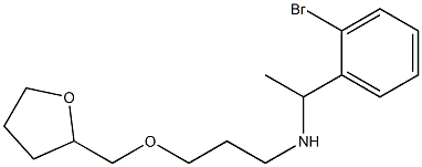 [1-(2-bromophenyl)ethyl][3-(oxolan-2-ylmethoxy)propyl]amine Structure