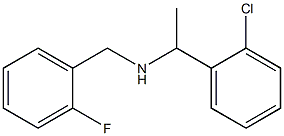 [1-(2-chlorophenyl)ethyl][(2-fluorophenyl)methyl]amine,,结构式