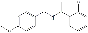 [1-(2-chlorophenyl)ethyl][(4-methoxyphenyl)methyl]amine Structure