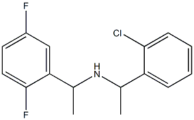 [1-(2-chlorophenyl)ethyl][1-(2,5-difluorophenyl)ethyl]amine Structure