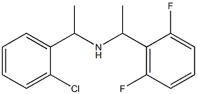 [1-(2-chlorophenyl)ethyl][1-(2,6-difluorophenyl)ethyl]amine Struktur