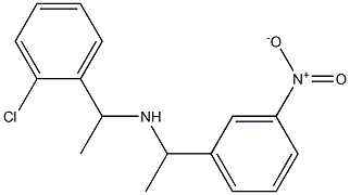 [1-(2-chlorophenyl)ethyl][1-(3-nitrophenyl)ethyl]amine,,结构式