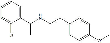 [1-(2-chlorophenyl)ethyl][2-(4-methoxyphenyl)ethyl]amine,,结构式