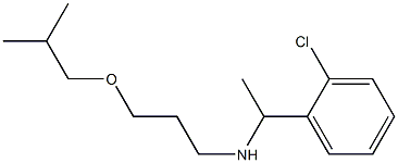 [1-(2-chlorophenyl)ethyl][3-(2-methylpropoxy)propyl]amine,,结构式
