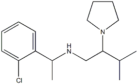 [1-(2-chlorophenyl)ethyl][3-methyl-2-(pyrrolidin-1-yl)butyl]amine