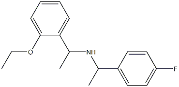 [1-(2-ethoxyphenyl)ethyl][1-(4-fluorophenyl)ethyl]amine 化学構造式