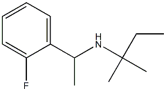[1-(2-fluorophenyl)ethyl](2-methylbutan-2-yl)amine Structure