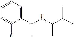 [1-(2-fluorophenyl)ethyl](3-methylbutan-2-yl)amine Structure