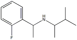 [1-(2-fluorophenyl)ethyl](3-methylbutan-2-yl)amine,,结构式