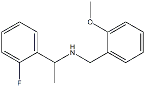 [1-(2-fluorophenyl)ethyl][(2-methoxyphenyl)methyl]amine 化学構造式