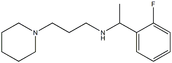 [1-(2-fluorophenyl)ethyl][3-(piperidin-1-yl)propyl]amine Struktur