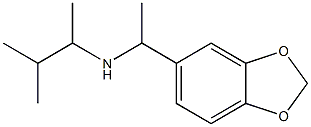 [1-(2H-1,3-benzodioxol-5-yl)ethyl](3-methylbutan-2-yl)amine Structure