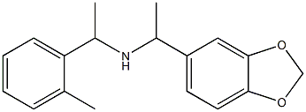 [1-(2H-1,3-benzodioxol-5-yl)ethyl][1-(2-methylphenyl)ethyl]amine,,结构式