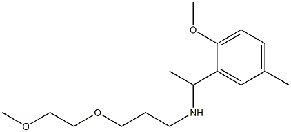 [1-(2-methoxy-5-methylphenyl)ethyl][3-(2-methoxyethoxy)propyl]amine Struktur