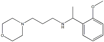 [1-(2-methoxyphenyl)ethyl][3-(morpholin-4-yl)propyl]amine,,结构式