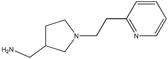 [1-(2-pyridin-2-ylethyl)pyrrolidin-3-yl]methylamine,,结构式