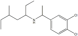 [1-(3,4-dichlorophenyl)ethyl](5-methylheptan-3-yl)amine Structure