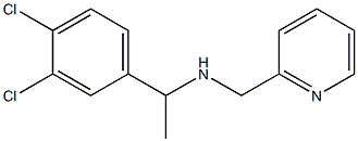 [1-(3,4-dichlorophenyl)ethyl](pyridin-2-ylmethyl)amine Structure