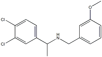 [1-(3,4-dichlorophenyl)ethyl][(3-methoxyphenyl)methyl]amine 化学構造式