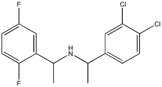 [1-(3,4-dichlorophenyl)ethyl][1-(2,5-difluorophenyl)ethyl]amine 结构式