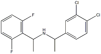 [1-(3,4-dichlorophenyl)ethyl][1-(2,6-difluorophenyl)ethyl]amine 化学構造式