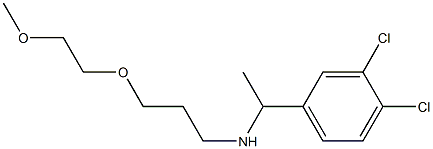 [1-(3,4-dichlorophenyl)ethyl][3-(2-methoxyethoxy)propyl]amine 结构式