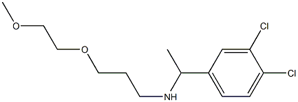 [1-(3,4-dichlorophenyl)ethyl][3-(2-methoxyethoxy)propyl]amine Structure