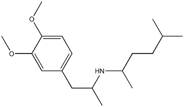 [1-(3,4-dimethoxyphenyl)propan-2-yl](5-methylhexan-2-yl)amine Struktur