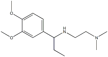 [1-(3,4-dimethoxyphenyl)propyl][2-(dimethylamino)ethyl]amine Structure