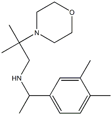 [1-(3,4-dimethylphenyl)ethyl][2-methyl-2-(morpholin-4-yl)propyl]amine 化学構造式