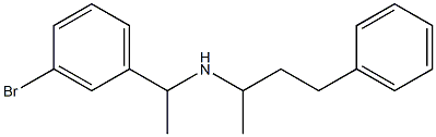 [1-(3-bromophenyl)ethyl](4-phenylbutan-2-yl)amine Structure