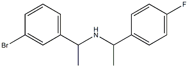 [1-(3-bromophenyl)ethyl][1-(4-fluorophenyl)ethyl]amine Structure