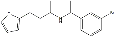 [1-(3-bromophenyl)ethyl][4-(furan-2-yl)butan-2-yl]amine Struktur