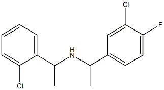 [1-(3-chloro-4-fluorophenyl)ethyl][1-(2-chlorophenyl)ethyl]amine|