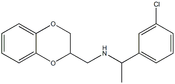 [1-(3-chlorophenyl)ethyl](2,3-dihydro-1,4-benzodioxin-2-ylmethyl)amine