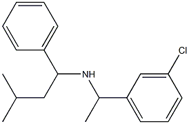  [1-(3-chlorophenyl)ethyl](3-methyl-1-phenylbutyl)amine