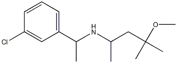 [1-(3-chlorophenyl)ethyl](4-methoxy-4-methylpentan-2-yl)amine