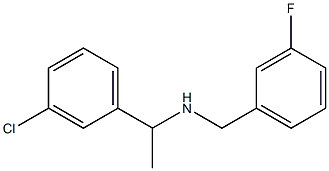 [1-(3-chlorophenyl)ethyl][(3-fluorophenyl)methyl]amine|