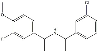 [1-(3-chlorophenyl)ethyl][1-(3-fluoro-4-methoxyphenyl)ethyl]amine