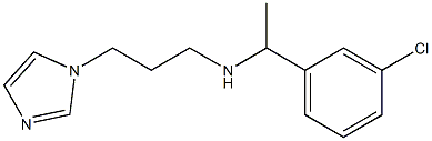 [1-(3-chlorophenyl)ethyl][3-(1H-imidazol-1-yl)propyl]amine|