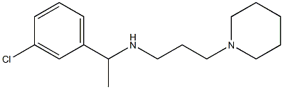 [1-(3-chlorophenyl)ethyl][3-(piperidin-1-yl)propyl]amine 化学構造式