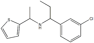 [1-(3-chlorophenyl)propyl][1-(thiophen-2-yl)ethyl]amine,,结构式